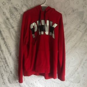 PINK/VS red hoodie